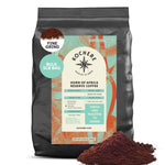 Kochere Coffee Company’s Horn of Africa Reserve Signature Espresso Blend is a medium-dark roast with rich flavors, crafted as a specialty coffee to highlight the region’s unique profile.