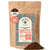 A 1 lb bag of Kochere Coffee Ethiopian Harrar Natural Medium Roast by Kochere Coffee Company, with fruity blueberry and dark chocolate notes, sits with ground coffee spilled in front.
