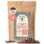 A 1lb bag of Kochere Coffee Ethiopian Harrar Natural Medium Roast by Kochere Coffee Company, featuring organic beans scattered in front. The label highlights single origin, fresh roasted to order, with fruity blueberry and dark chocolate notes.