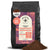 A 2lb bag of Kochere Coffee Company’s Tanzanian Mbeya AB, medium-light roast with pear, floral, and jasmine notes (coarse grind), is shown with fresh ground coffee. Label highlights single origin and roasted to order freshness.