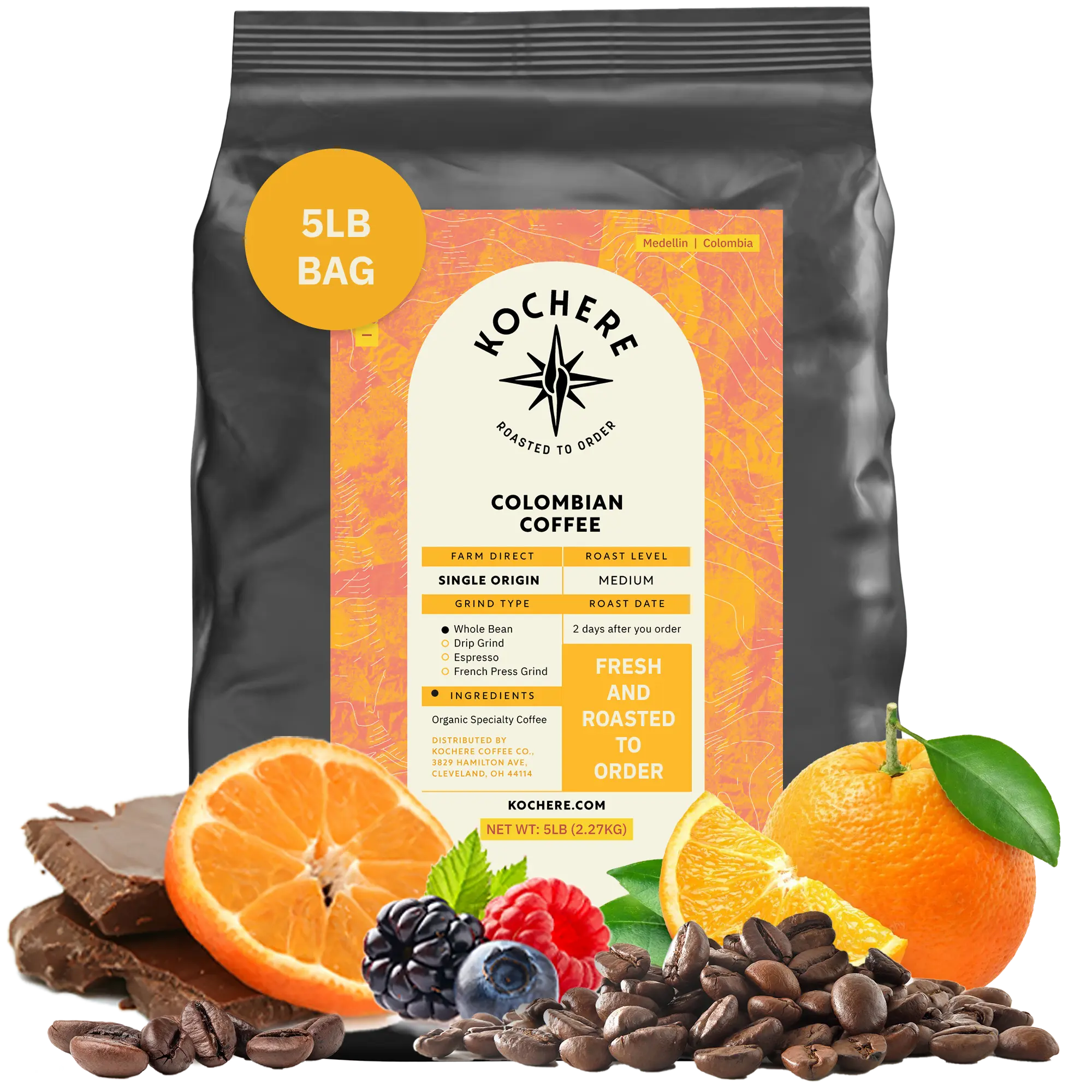 Colombian Medellin Single Origin Medium Roast Coffee – Kochere