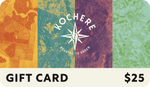 Kochere gift card with colorful design and $25 value