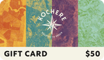 Kochere gift card with colorful design and $50 denomination