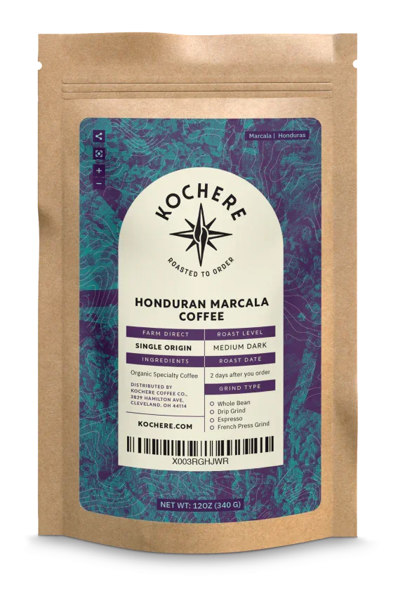 Kochere Coffee Company's organic Honduran Marcala Coffee